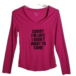Sorry I'm Late Shirt sz 7-9